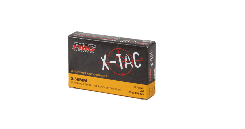 1k Rounds PMC Ammunition XTAC 5.56 NATO 62 Grain LAP 1022