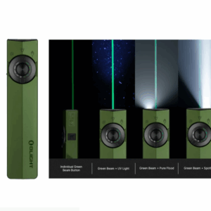 Olight ArkPro Series – Flat Unibody EDC Flashlight with Multi-Light Sources Green