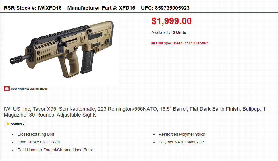 IWI Tavor X95 5.56 NATO FDE – Gun Reviews – Gun Dealer