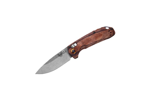 Benchmade North Fork Stabilized Wood Handles & Drop Point CPM-S30V 15032