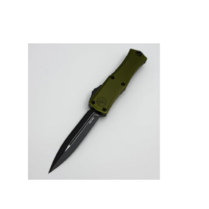 Microtech Knives Mini Hera Black D/E M390MK w/ OD Green Handle 1702M-1OD