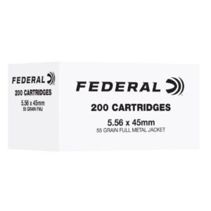 200 ROUNDS FEDERAL 5.56 NATO55 GRAIN (1.3)