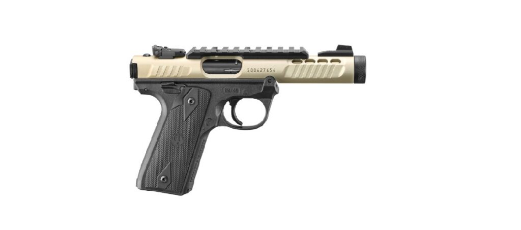 RUGER MKIV 22/45 LT 22LR BLK/CHMPGNE 43955