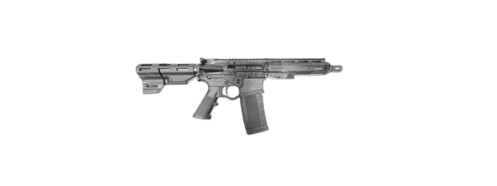 ATI ALPHA MAXX HGA 5.56 7.5″ PISTOL W/7″ POLY MLOK HANGUARD FLAT TOP W/BRACE 5443