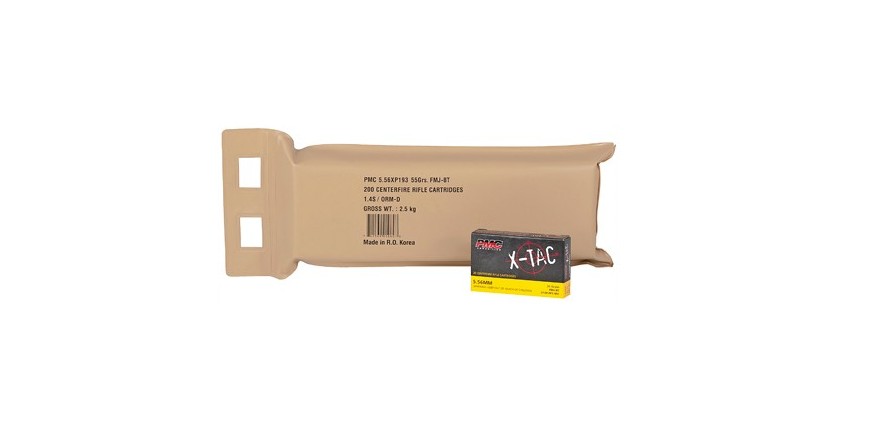PMC XTAC 556 55GR 200 ROUND BATTLE PACK
