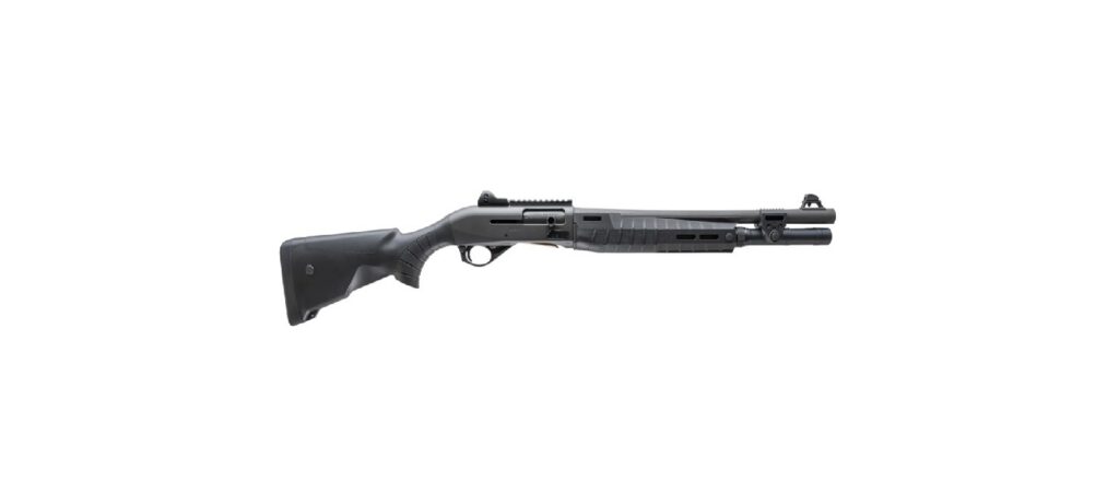 Benelli M2-G1 Tactical 12ga 18.5″ Bbl 5+1 Cap Ghost Ring Sights Standard Stock Gray Shotgun 11610
