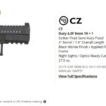 NEW CZ Duty 4.0F 9mm 0822 – Gun Reviews – Gun Dealer